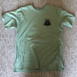 Mens Medium Obey Sage Green T-Shirt